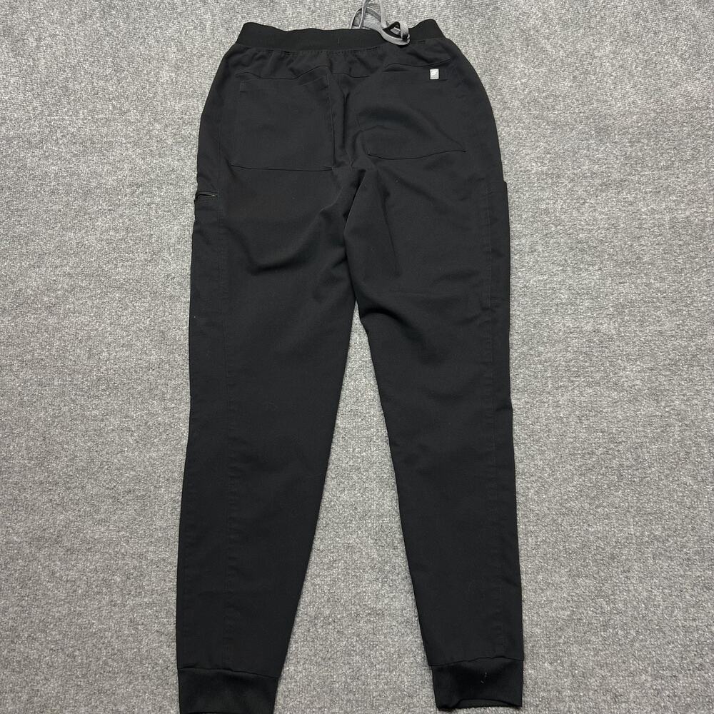 Fabletics Jogger Pants Women Small Black Woven Elastic Waist Zip Pocket Athletic - Picture 3 of 12
